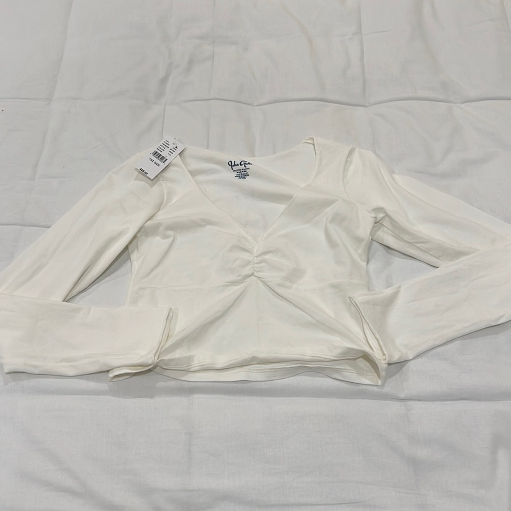 White Long Sleeve Top